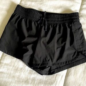 Small black running shorts